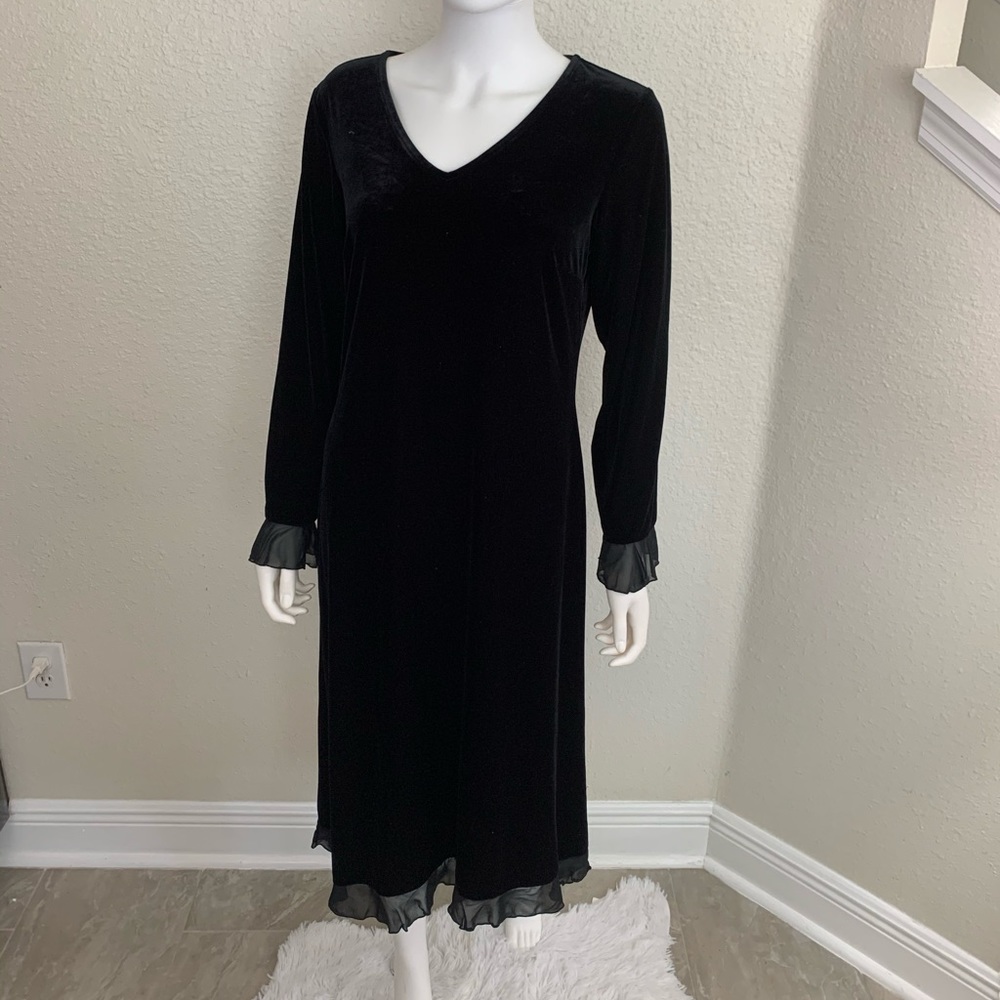 Talbots Women Formal Dress Long Sleeve Stretch S
